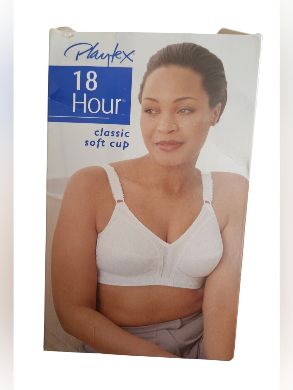 Playtex Women's Sensational Support White Wirefree 18 Hour Soft Cup Bra  44B